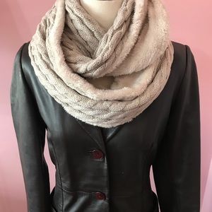 🍁Zara Basic Brown Long Leather Jacket